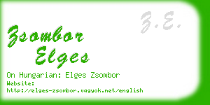zsombor elges business card